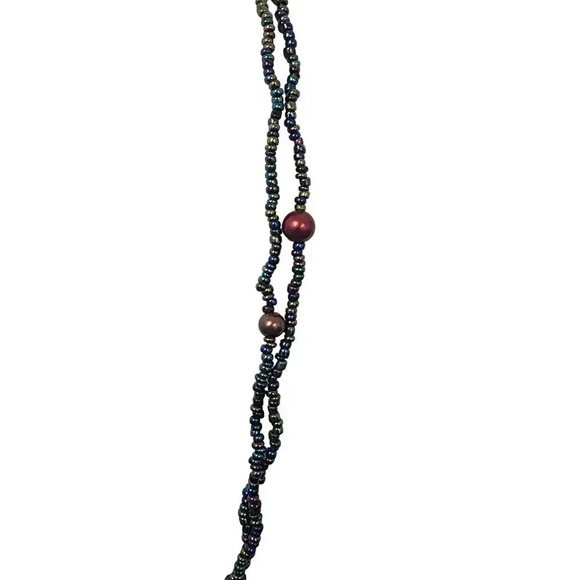 Layered Multi-Color Beads Necklace – 49 inch approx - Picture 3 of 5